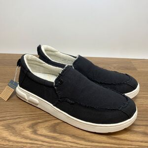 Vionic Beach Seaview Casual Mens 10 Slip On Black Sneakers Arch Support New